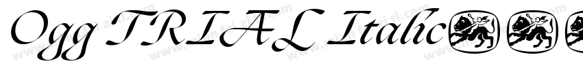 Ogg TRIAL Italic字体转换